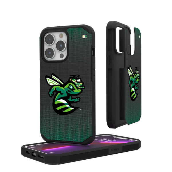 Augusta GreenJackets Linen iPhone Rugged Phone Case