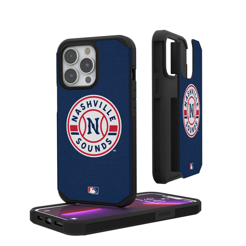 Nashville Sounds Solid iPhone Rugged Phone Case