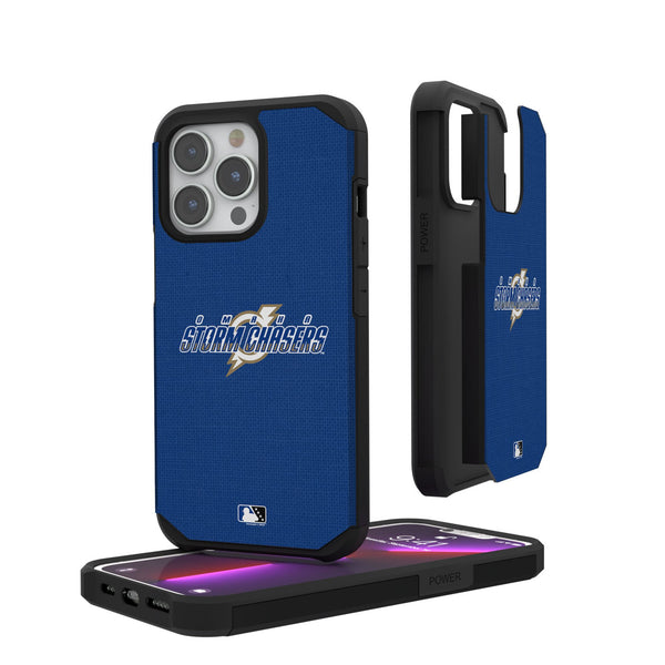 Omaha Storm Chasers Solid iPhone Rugged Phone Case