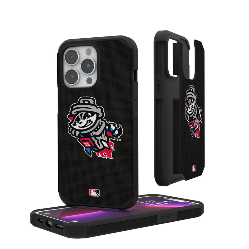 Rocket City Trash Pandas Solid iPhone Rugged Phone Case