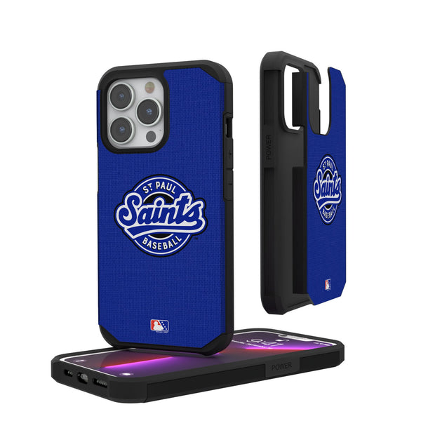 St. Paul Saints Solid iPhone Rugged Phone Case