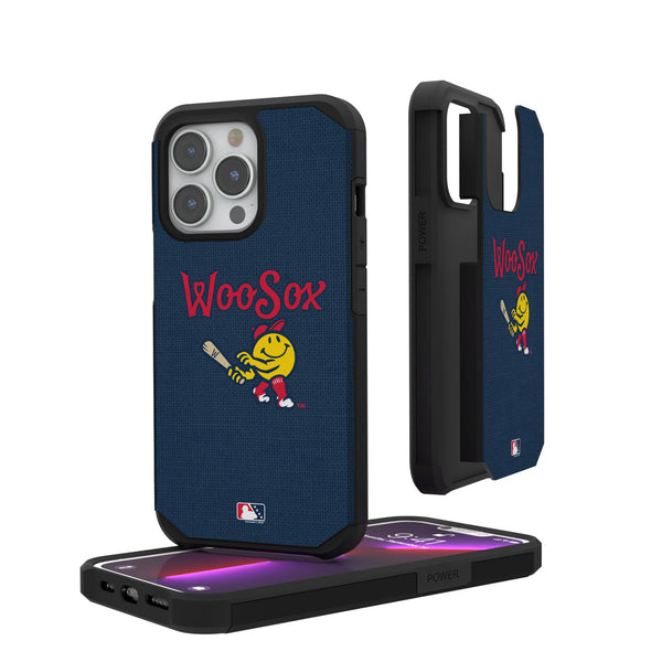 Worcester Red Sox Solid iPhone Rugged Phone Case