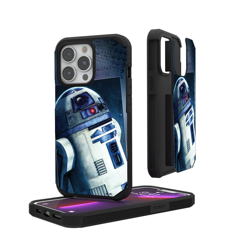 Star Wars R2-D2 Portrait iPhone Rugged Phone Case