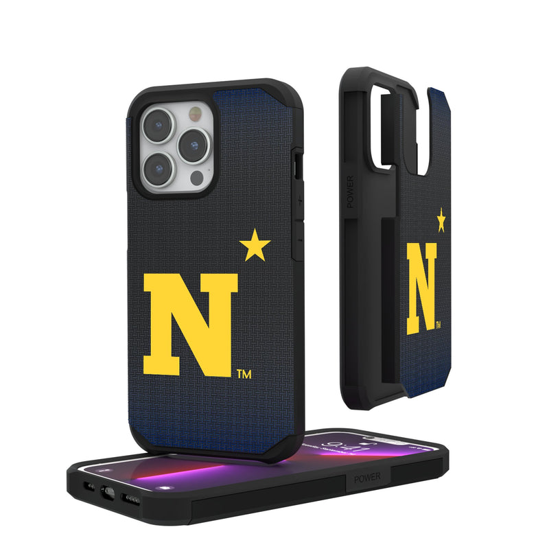 United State Naval Academy Midshipmen Linen iPhone Rugged Phone Case