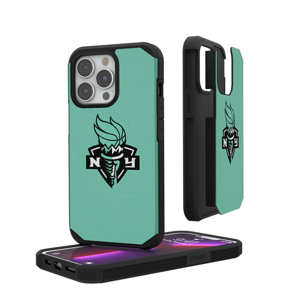 New York Liberty Solid iPhone Rugged Phone Case