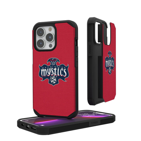 Washington Mystics Solid iPhone Rugged Phone Case