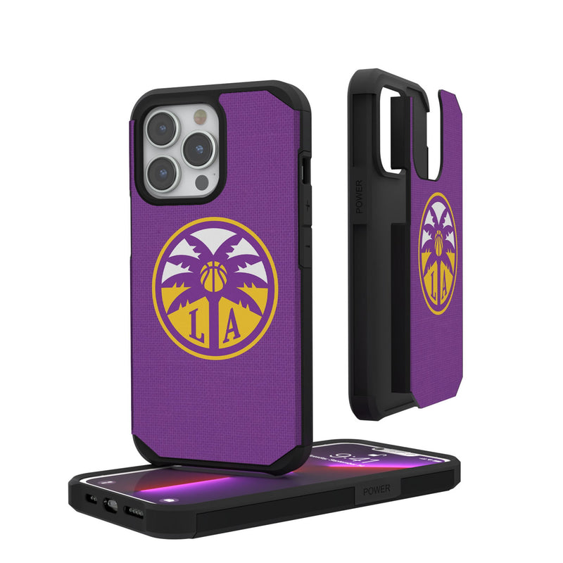 Los Angeles Sparks Solid iPhone Rugged Phone Case