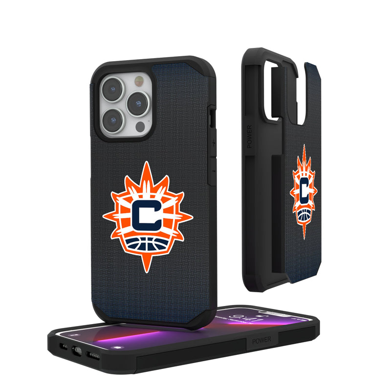 Connecticut Sun Linen iPhone Rugged Phone Case