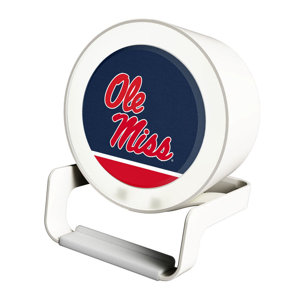 University of Mississippi Rebels Endzone Solid Night Light Charger and Bluetooth Speaker