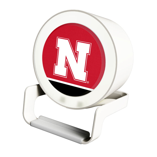 University of Nebraska Huskers Block N Endzone Solid Night Light Charger and Bluetooth Speaker