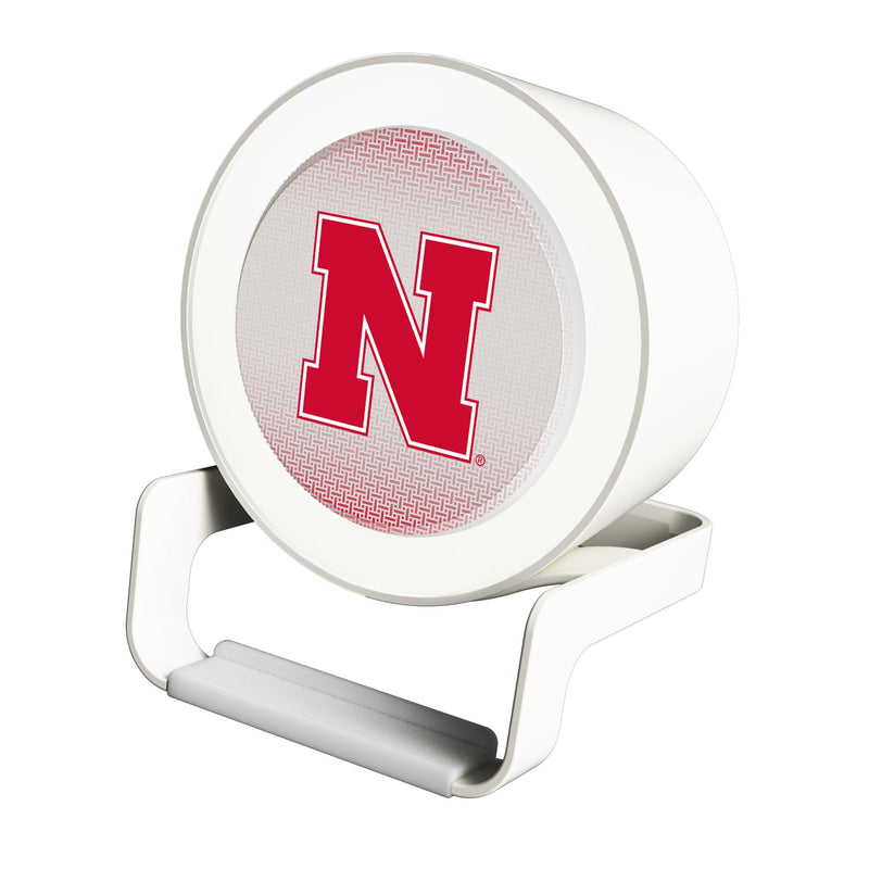 University of Nebraska Huskers Block N Linen Night Light Charger and Bluetooth Speaker