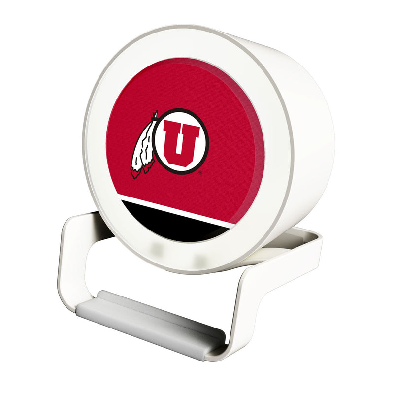 University of Utah Utes Endzone Solid Night Light Charger and Bluetooth Speaker