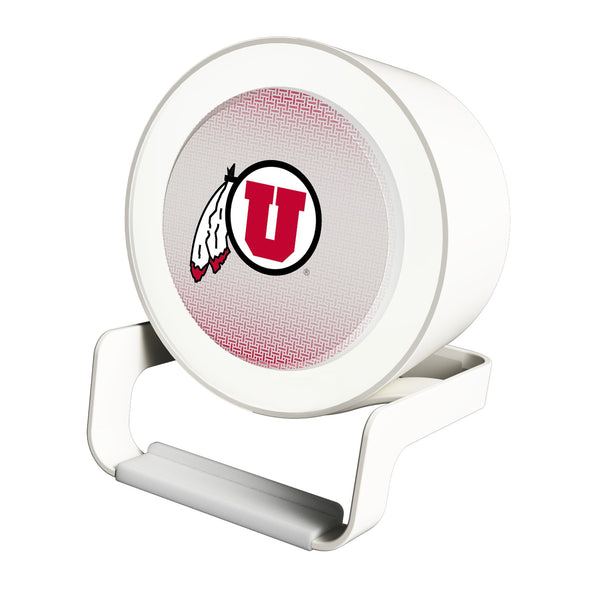 University of Utah Utes Linen Night Light Charger and Bluetooth Speaker