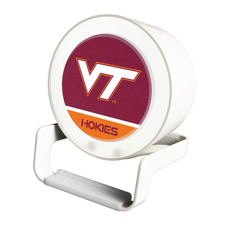 Virginia Tech Hokies Endzone Solid Night Light Charger and Bluetooth Speaker