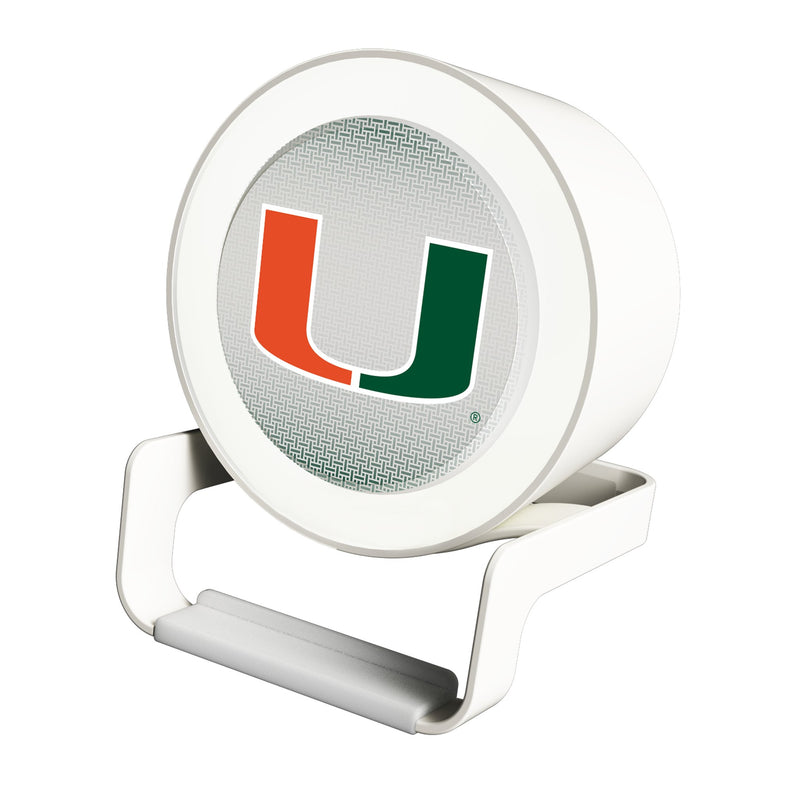 University of Miami Hurricanes Linen Night Light Charger and Bluetooth Speaker