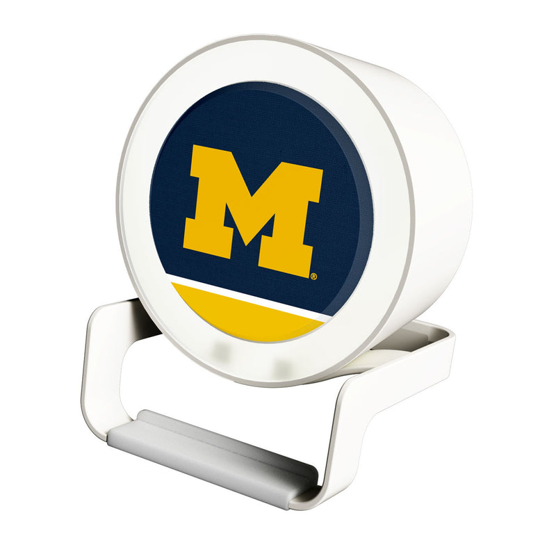 University of Michigan Wolverines Endzone Solid Night Light Charger and Bluetooth Speaker