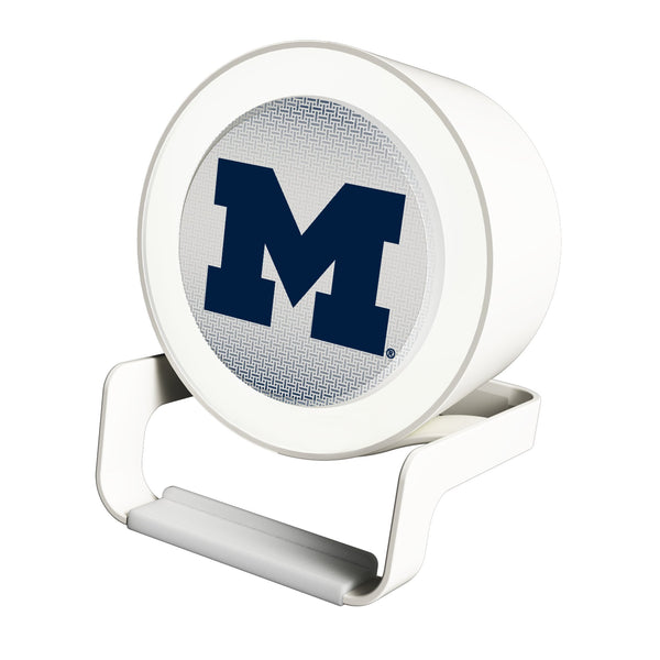 University of Michigan Wolverines Linen Night Light Charger and Bluetooth Speaker