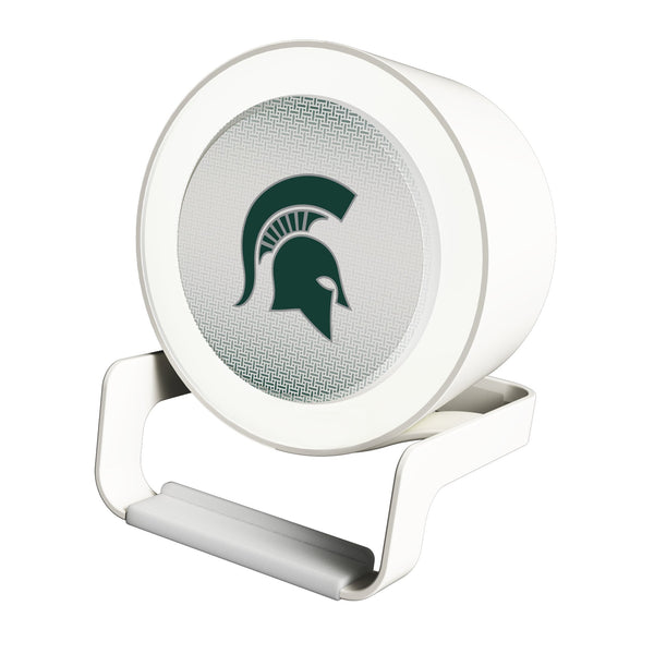 Michigan State University Spartans Linen Night Light Charger and Bluetooth Speaker