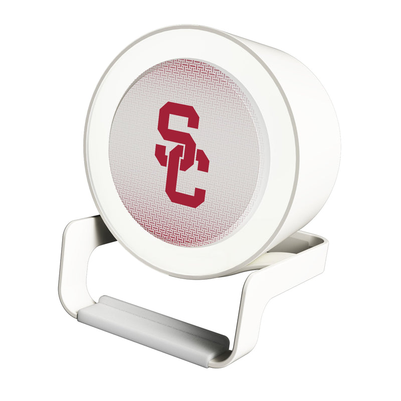 University of Southern California Trojans Linen Night Light Charger and Bluetooth Speaker