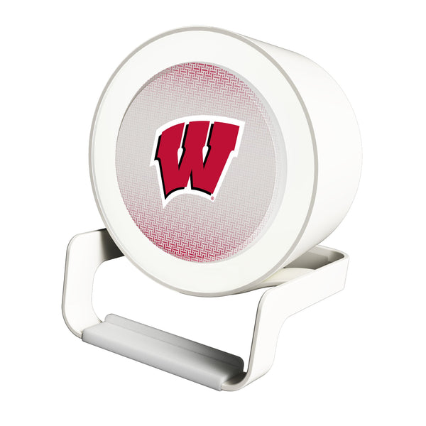 University of Wisconsin Badgers Linen Night Light Charger and Bluetooth Speaker