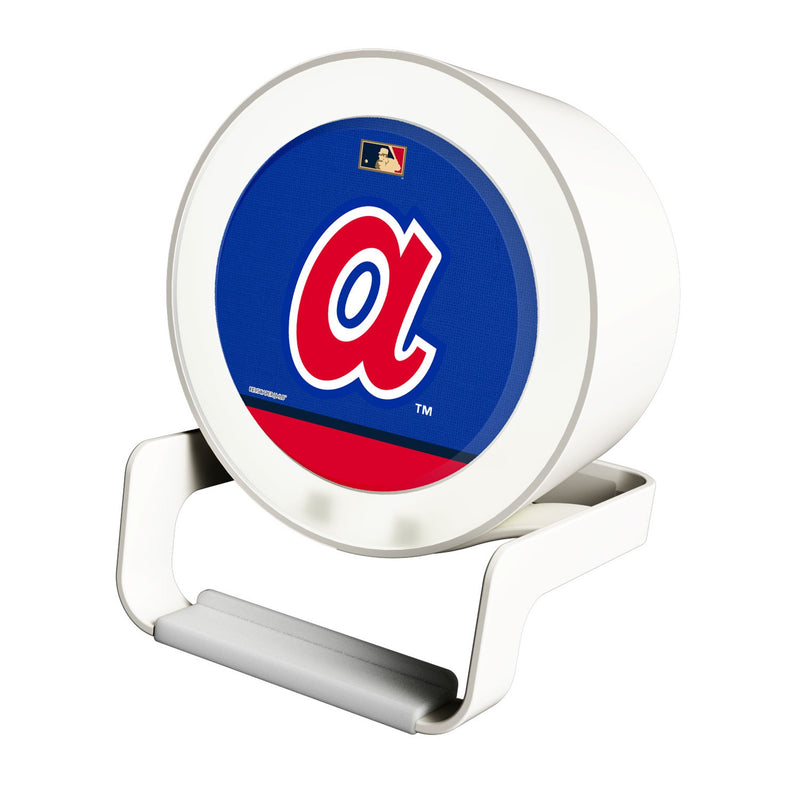 Atlanta Braves 1972-1980 - Cooperstown Collection Endzone Solid Night Light Charger and Bluetooth Speaker