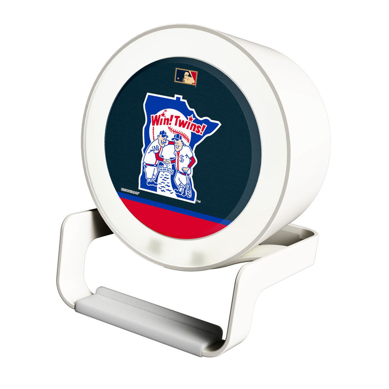 Minnesota Twins 1976-1986 - Cooperstown Collection Endzone Solid Night Light Charger and Bluetooth Speaker