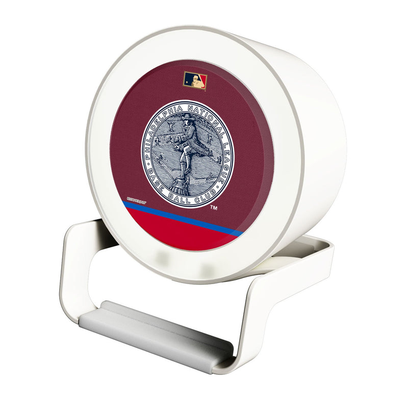 Philadelphia Phillies 1915-1943 - Cooperstown Collection Endzone Solid Night Light Charger and Bluetooth Speaker