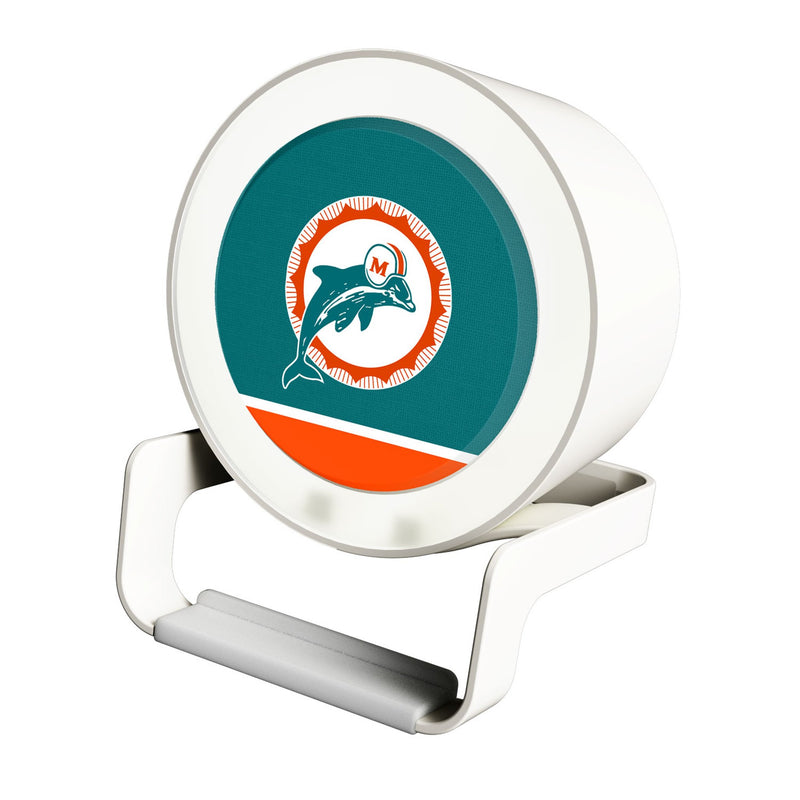 Miami Dolphins 1966-1973 Historic Collection Endzone Solid Night Light Charger and Bluetooth Speaker