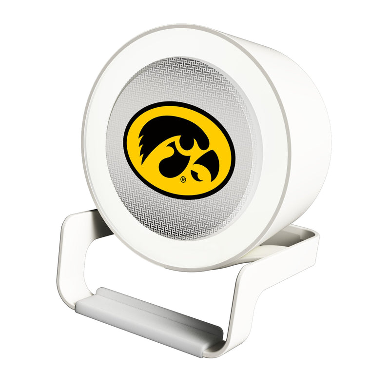 University of Iowa Hawkeyes Linen Night Light Charger and Bluetooth Speaker