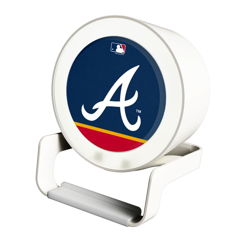 Atlanta Braves Endzone Solid Night Light Charger and Bluetooth Speaker