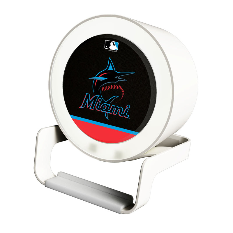 Miami Marlins Endzone Solid Night Light Charger and Bluetooth Speaker