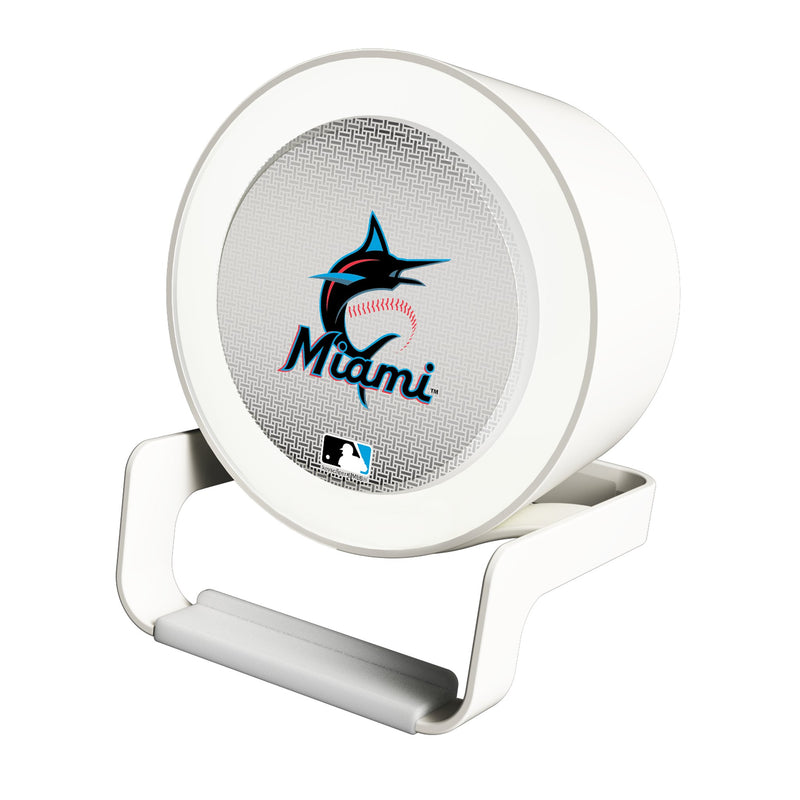 Miami Marlins Linen Night Light Charger and Bluetooth Speaker