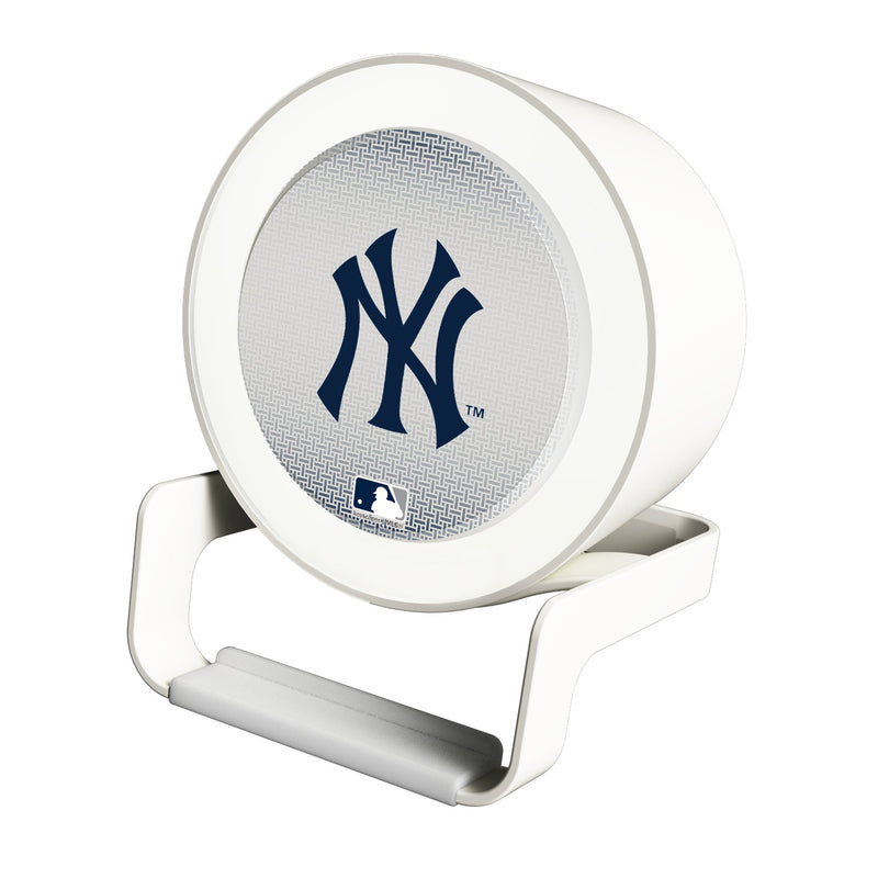 New York Yankees Linen Night Light Charger and Bluetooth Speaker