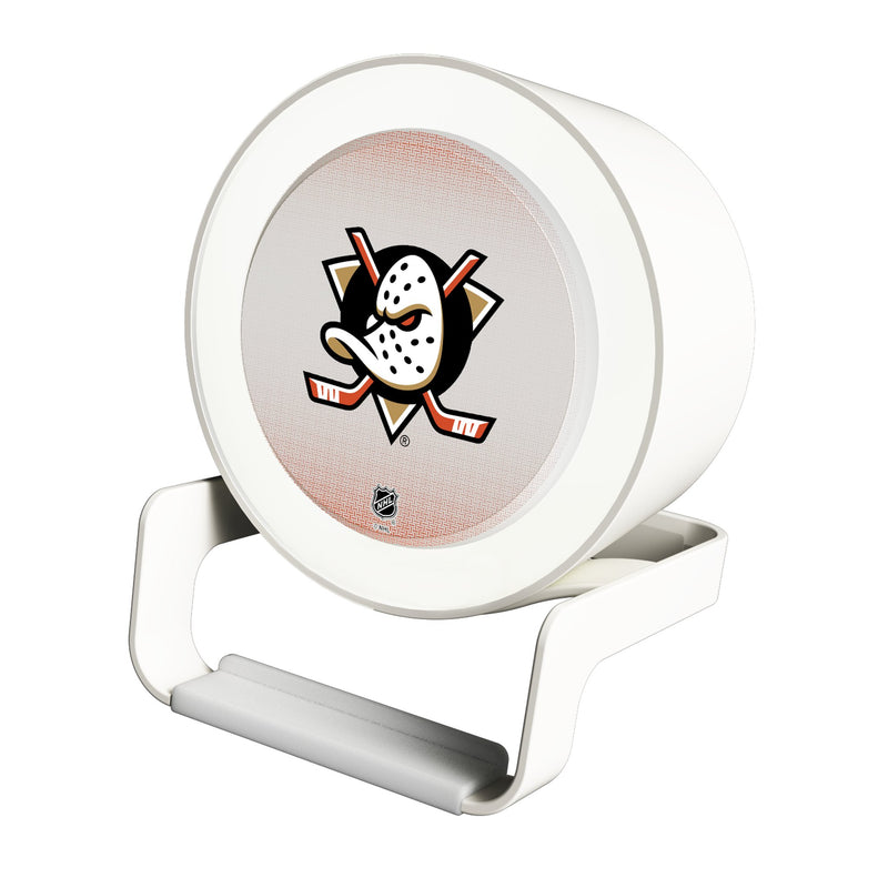 Anaheim Ducks Linen Night Light Charger and Bluetooth Speaker