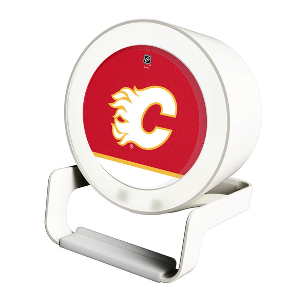 Calgary Flames Endzone Solid Night Light Charger and Bluetooth Speaker