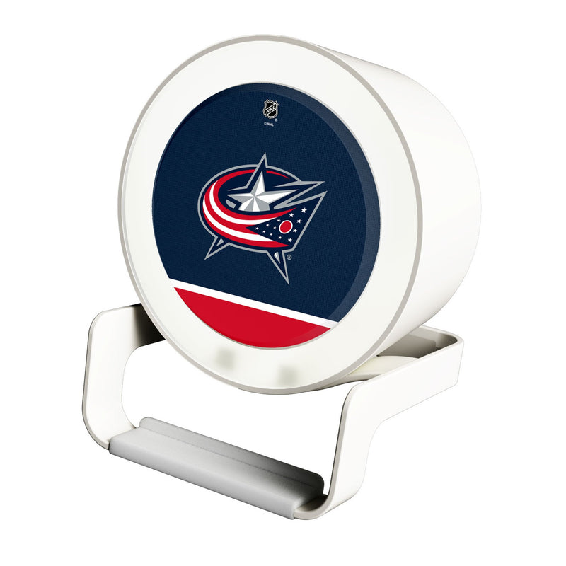 Columbus Blue Jackets Endzone Solid Night Light Charger and Bluetooth Speaker