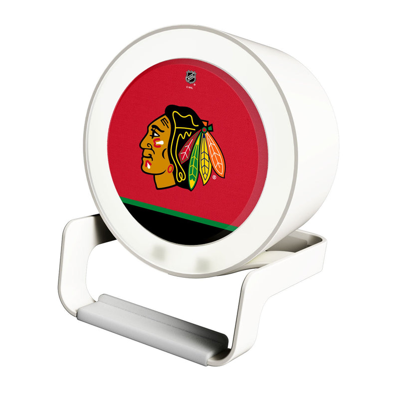 Chicago Blackhawks Endzone Solid Night Light Charger and Bluetooth Speaker