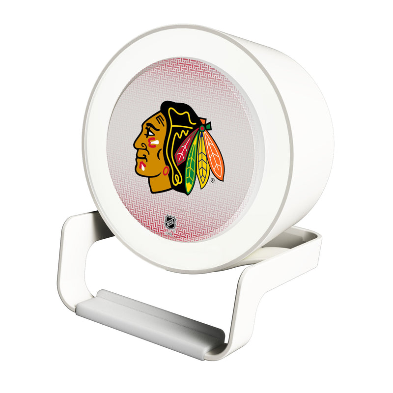 Chicago Blackhawks Linen Night Light Charger and Bluetooth Speaker