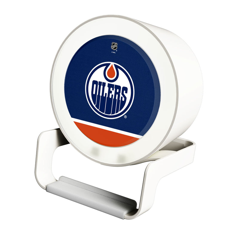 Edmonton Oilers Endzone Solid Night Light Charger and Bluetooth Speaker