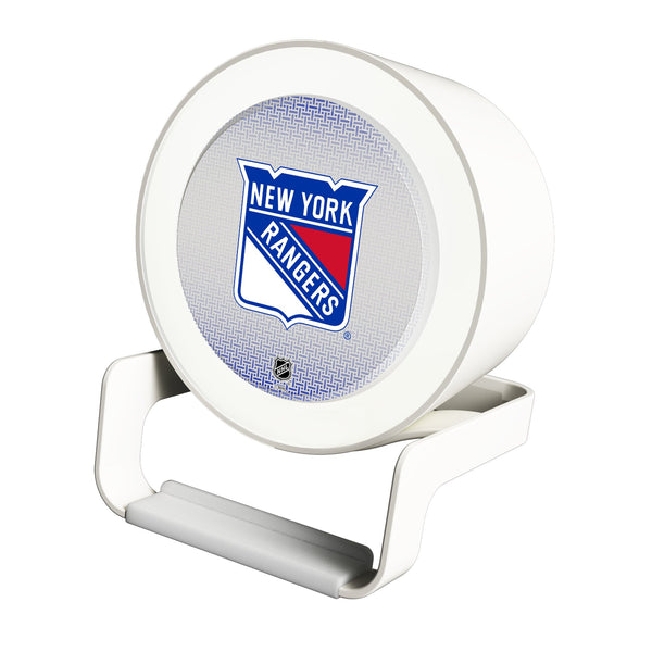 New York Rangers Linen Night Light Charger and Bluetooth Speaker