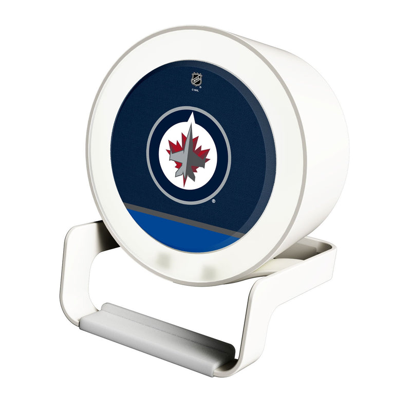 Winnipeg Jets Endzone Solid Night Light Charger and Bluetooth Speaker