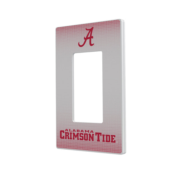 Alabama Crimson Tide Linen Hidden-Screw Light Switch Plate