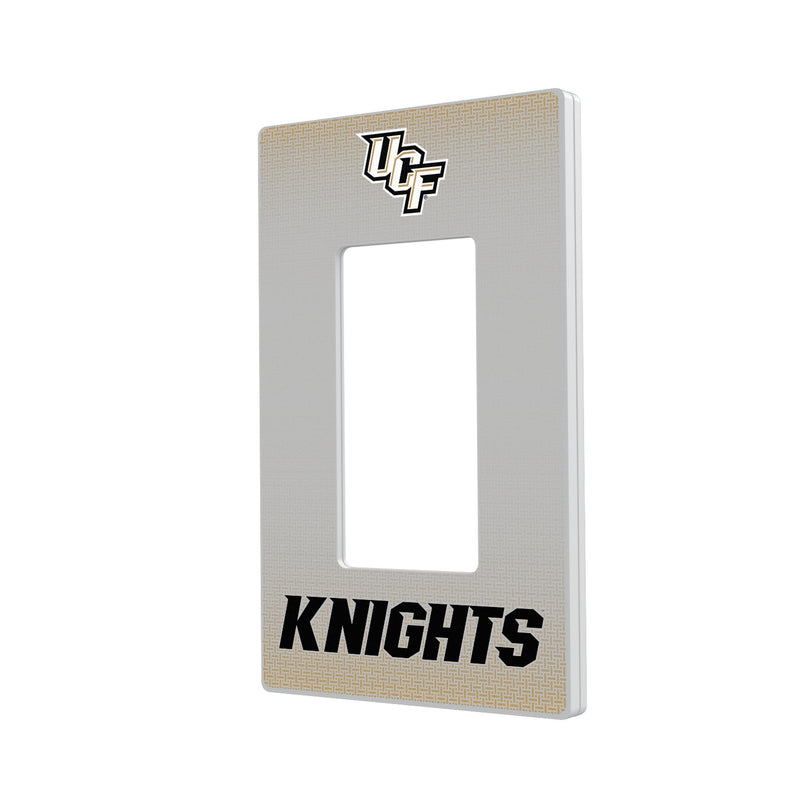 Central Florida Golden Knights Linen Hidden-Screw Light Switch Plate