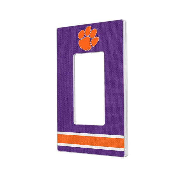 Clemson University Tigers Stripe Hidden-Screw Light Switch Plate