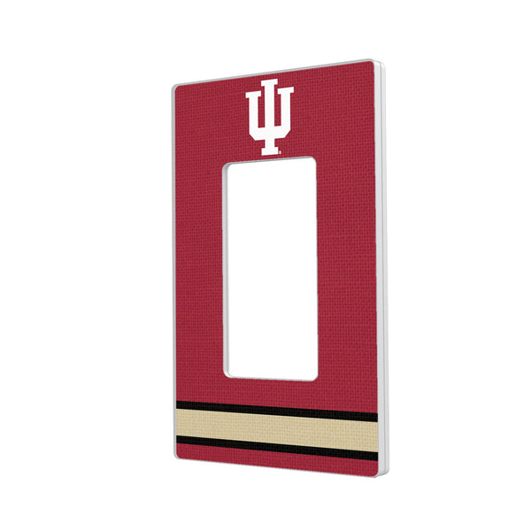 Indiana University Hoosiers Stripe Hidden-Screw Light Switch Plate