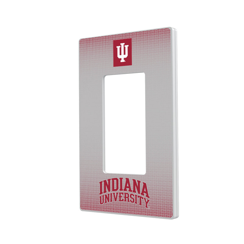 Indiana Hoosiers Linen Hidden-Screw Light Switch Plate