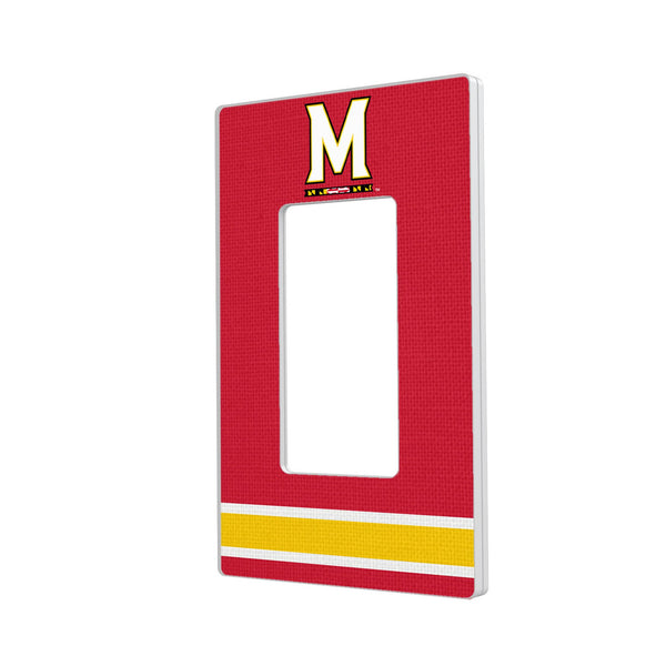 University of Maryland Terrapins Stripe Hidden-Screw Light Switch Plate