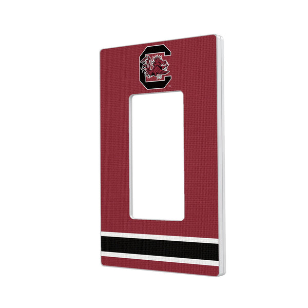 University of South Carolina Gamecocks Stripe Hidden-Screw Light Switch Plate