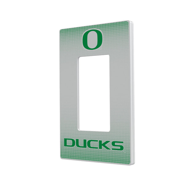 Oregon Ducks Linen Hidden-Screw Light Switch Plate