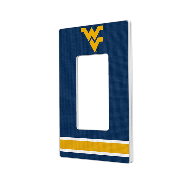 West Virginia University Mountaineers Stripe Hidden-Screw Light Switch Plate